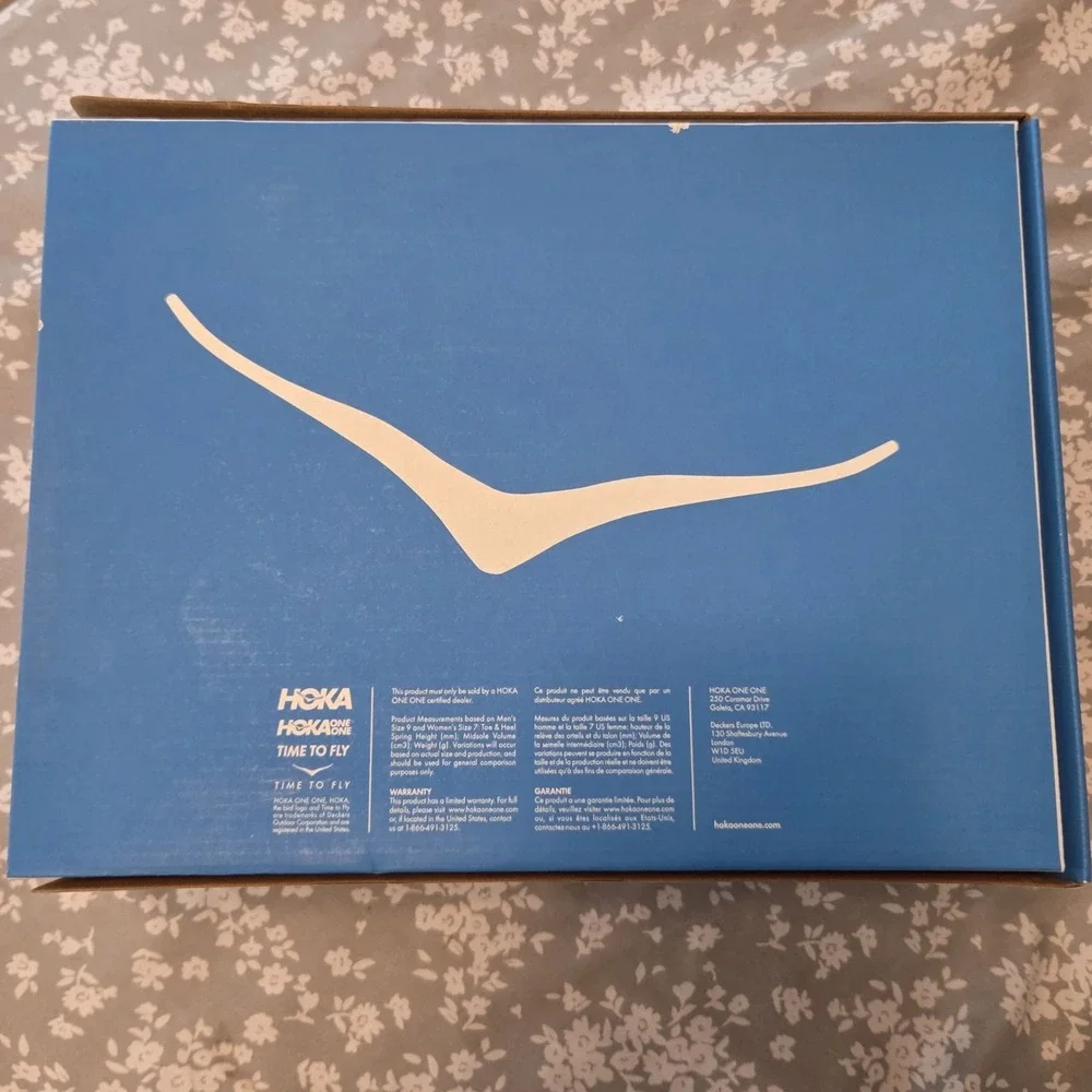 HOKA -- EMPTY SHOE BOX ONLY -- Clifton 9 Gray Blue Mens 11D